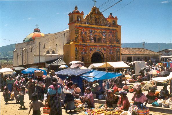 Église et marché de San Andres Secula