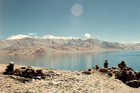 Paysage au bord du lac Tsomoriri